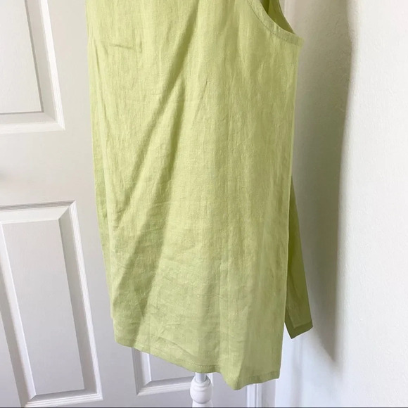 NWT Artful Home Go Lightly Maia A-Line Loose Linen Light Green Tank - Picture 9 of 11